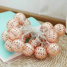 Moroccan Bal Disco LED String Lights-14 Ft,10 LED Disco balls